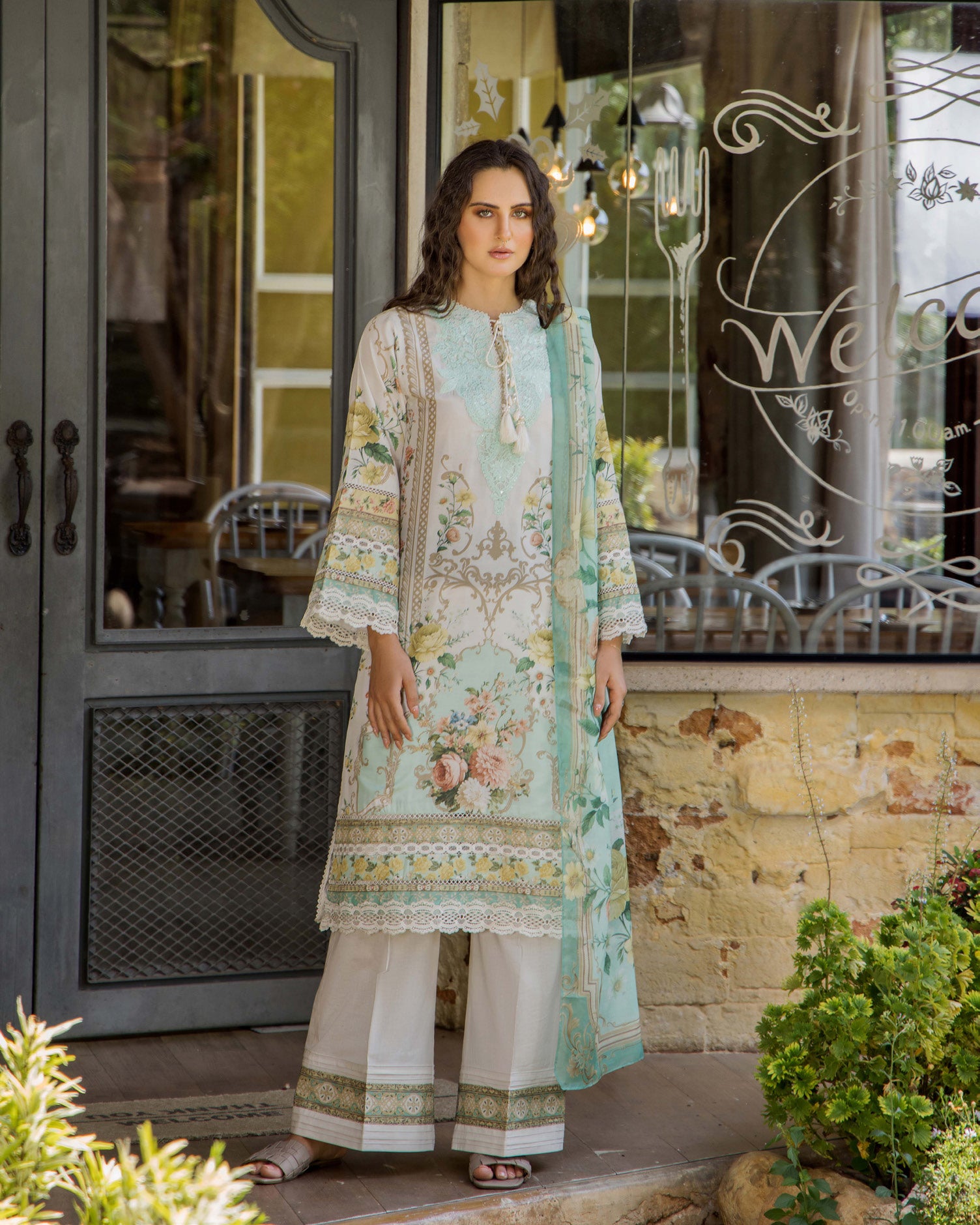 ADAN'S FLOURISH PRINT UNSTITCHED LAWN COLEECTION