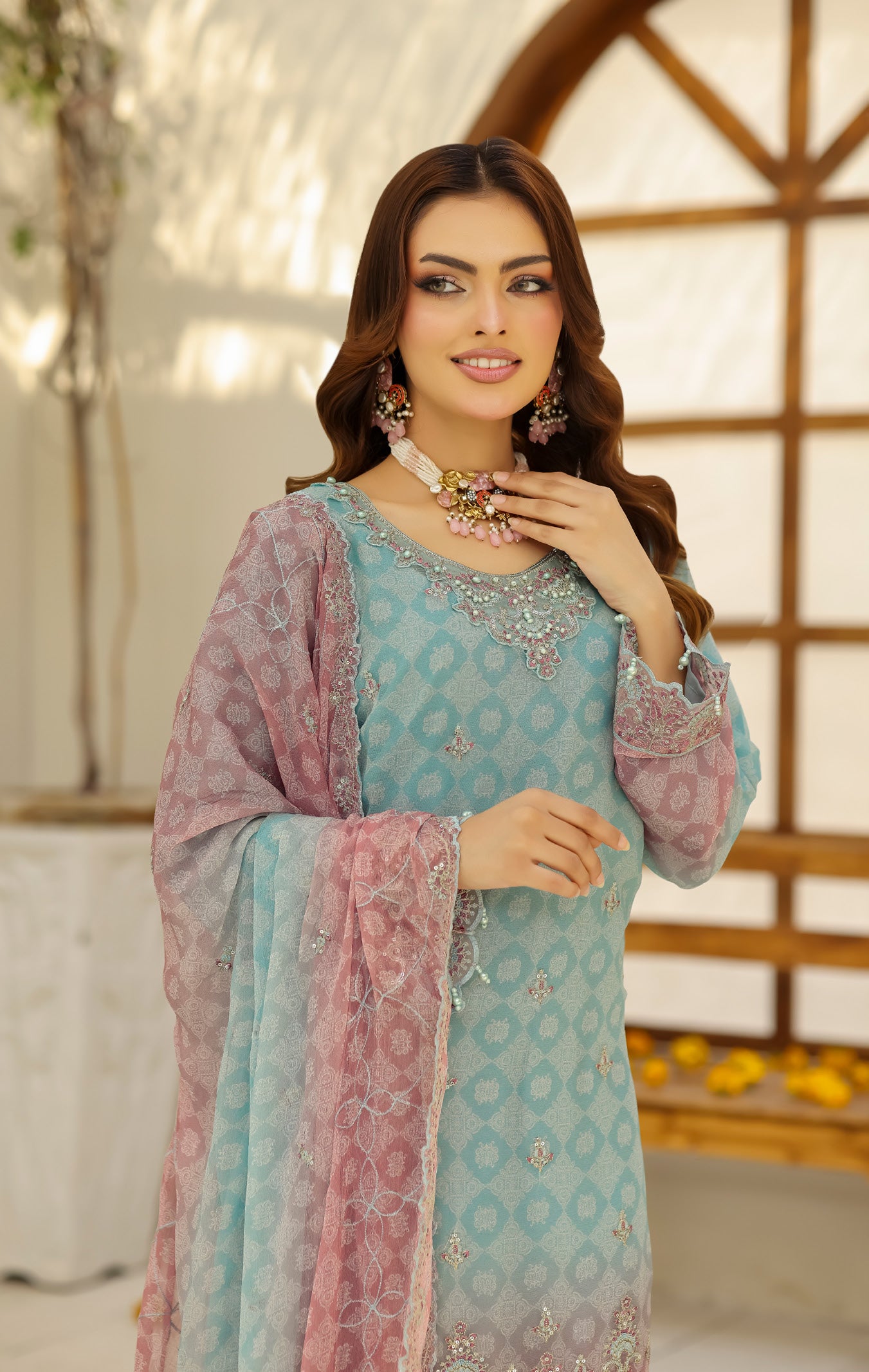 BIN HAMEED Luxurious-Embroidered Chiffon COLLECTION