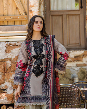 ADAN'S FLOURISH PRINT UNSTITCHED LAWN COLEECTION