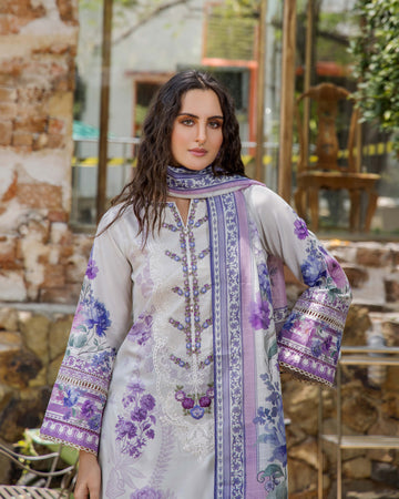 ADAN'S FLOURISH PRINT UNSTITCHED LAWN COLEECTION