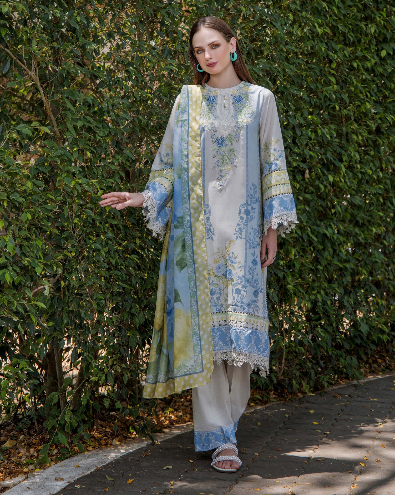 ADAN'S FLOURISH PRINT UNSTITCHED LAWN COLEECTION