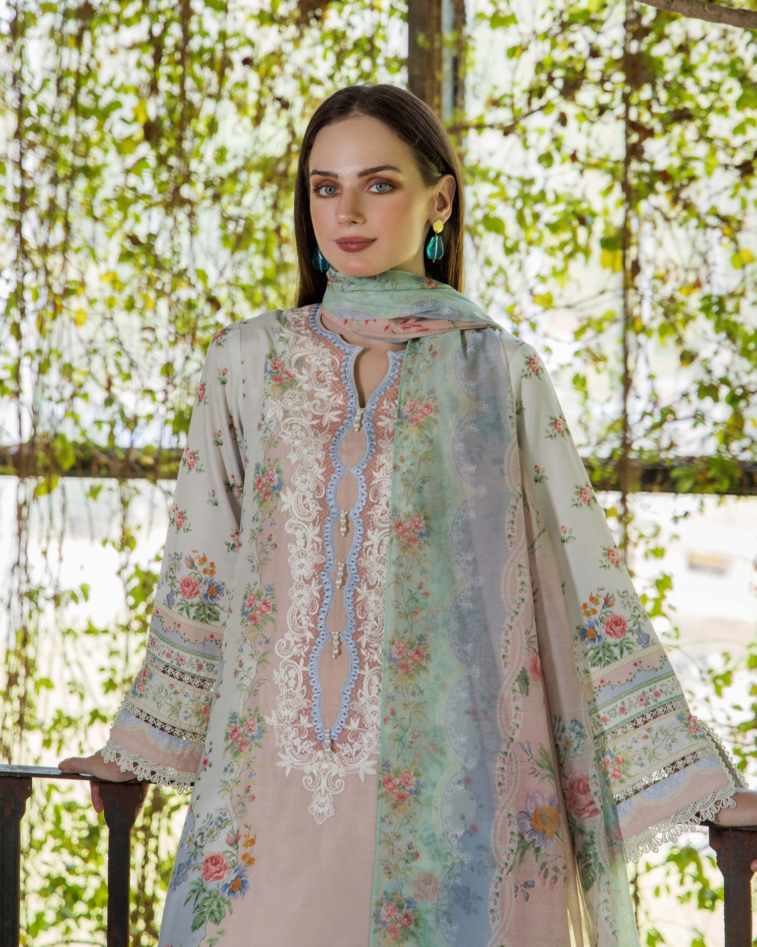 ADAN'S FLOURISH PRINT UNSTITCHED LAWN COLEECTION
