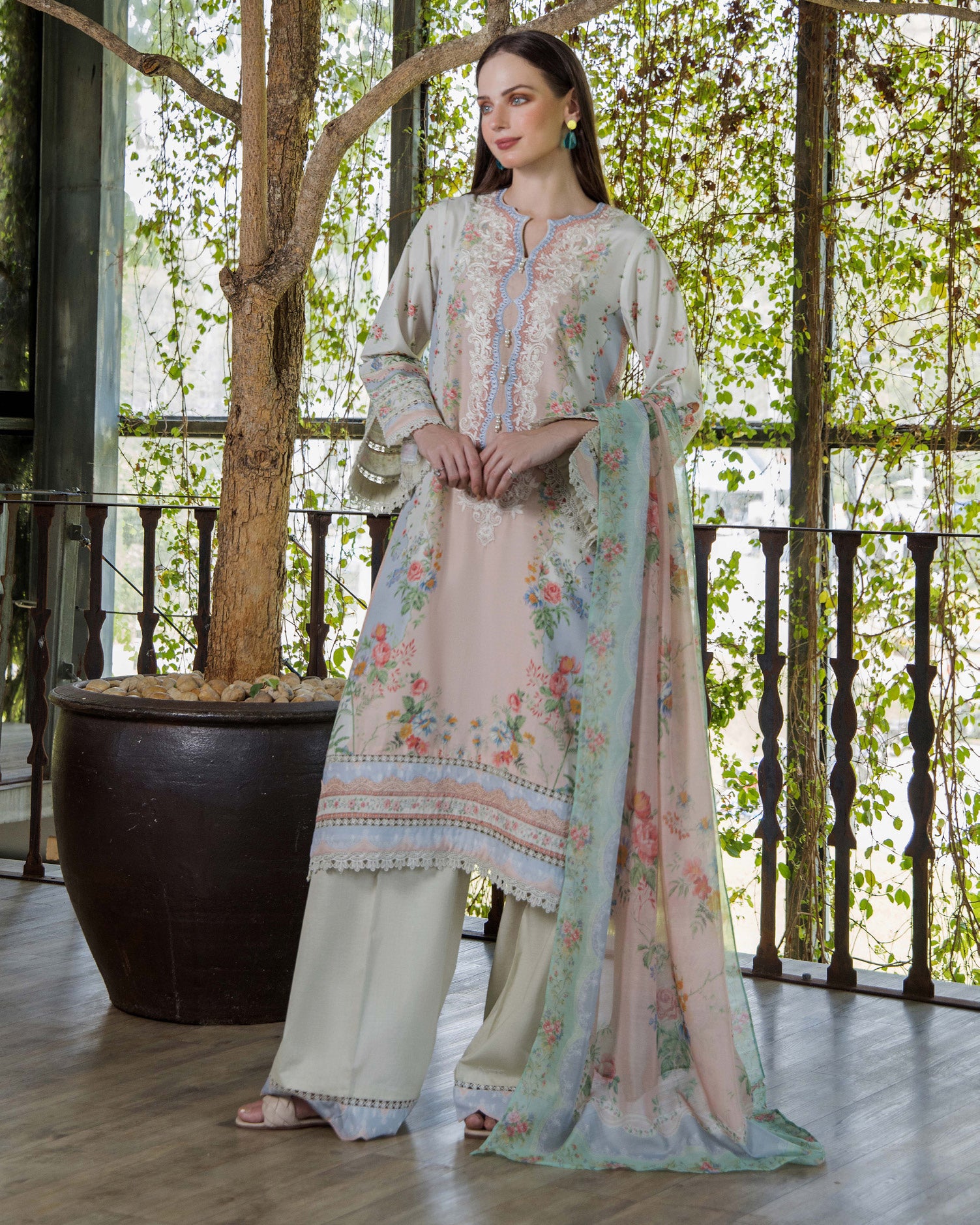 ADAN'S FLOURISH PRINT UNSTITCHED LAWN COLEECTION
