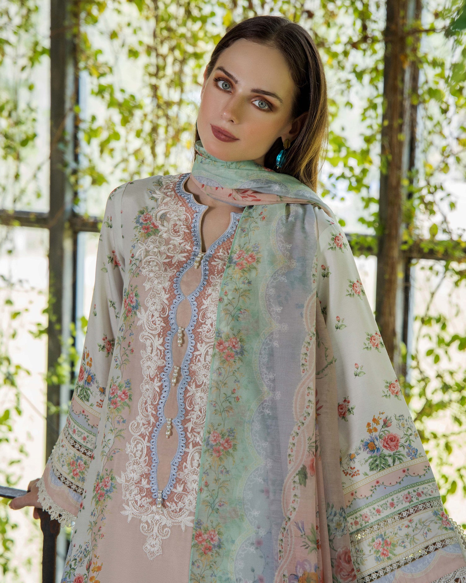 ADAN'S FLOURISH PRINT UNSTITCHED LAWN COLEECTION