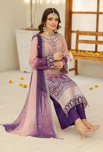 BIN HAMEED Luxurious-Embroidered Chiffon COLLECTION