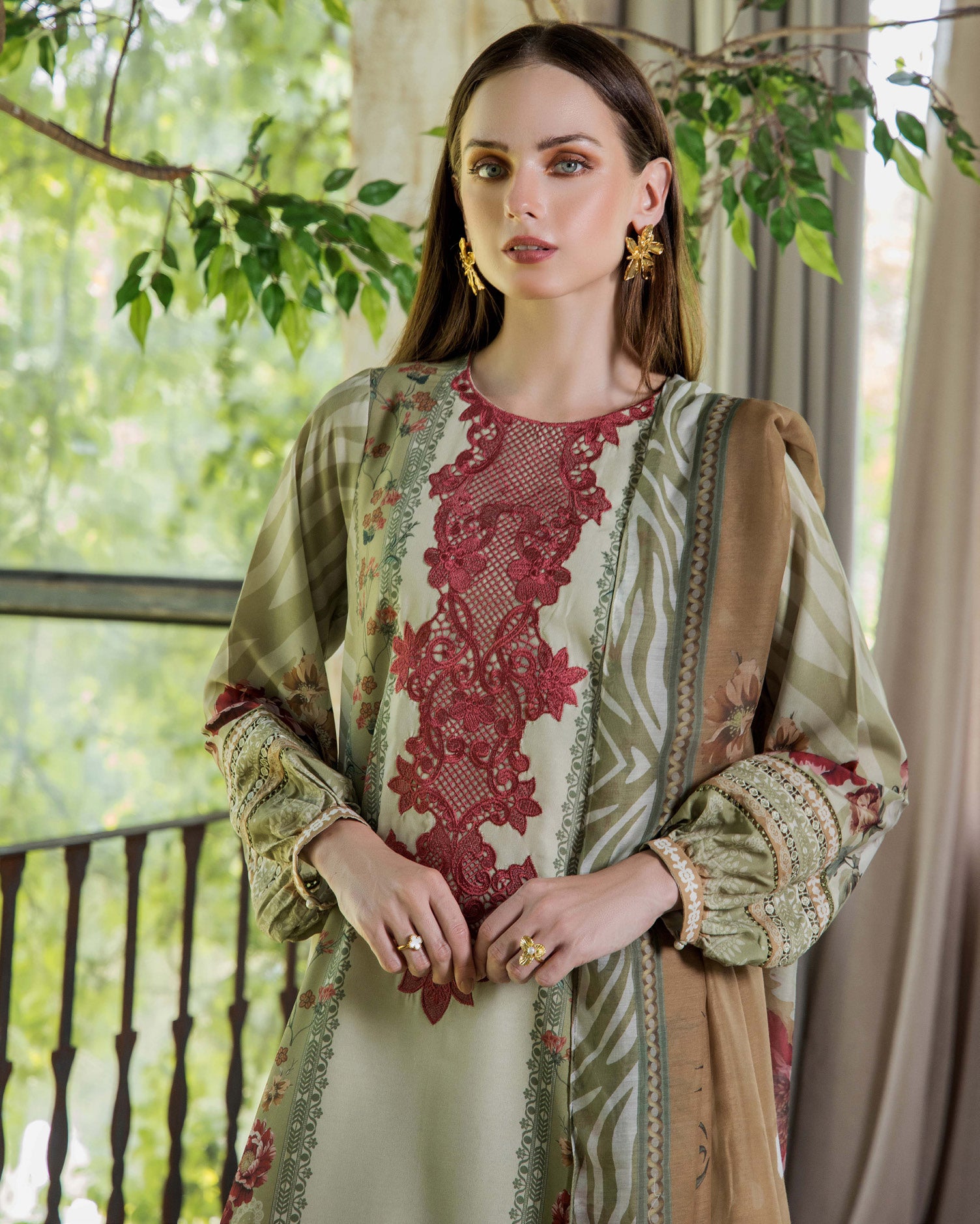 ADAN'S FLOURISH PRINT UNSTITCHED LAWN COLEECTION