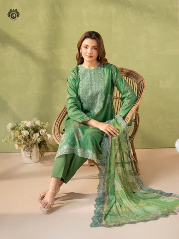Gulljee Digital Printed Lawn Chicken kari 3 Piece Collection