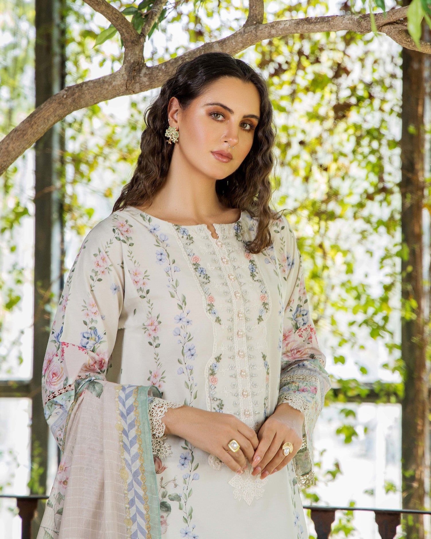 ADAN'S FLOURISH PRINT UNSTITCHED LAWN COLEECTION