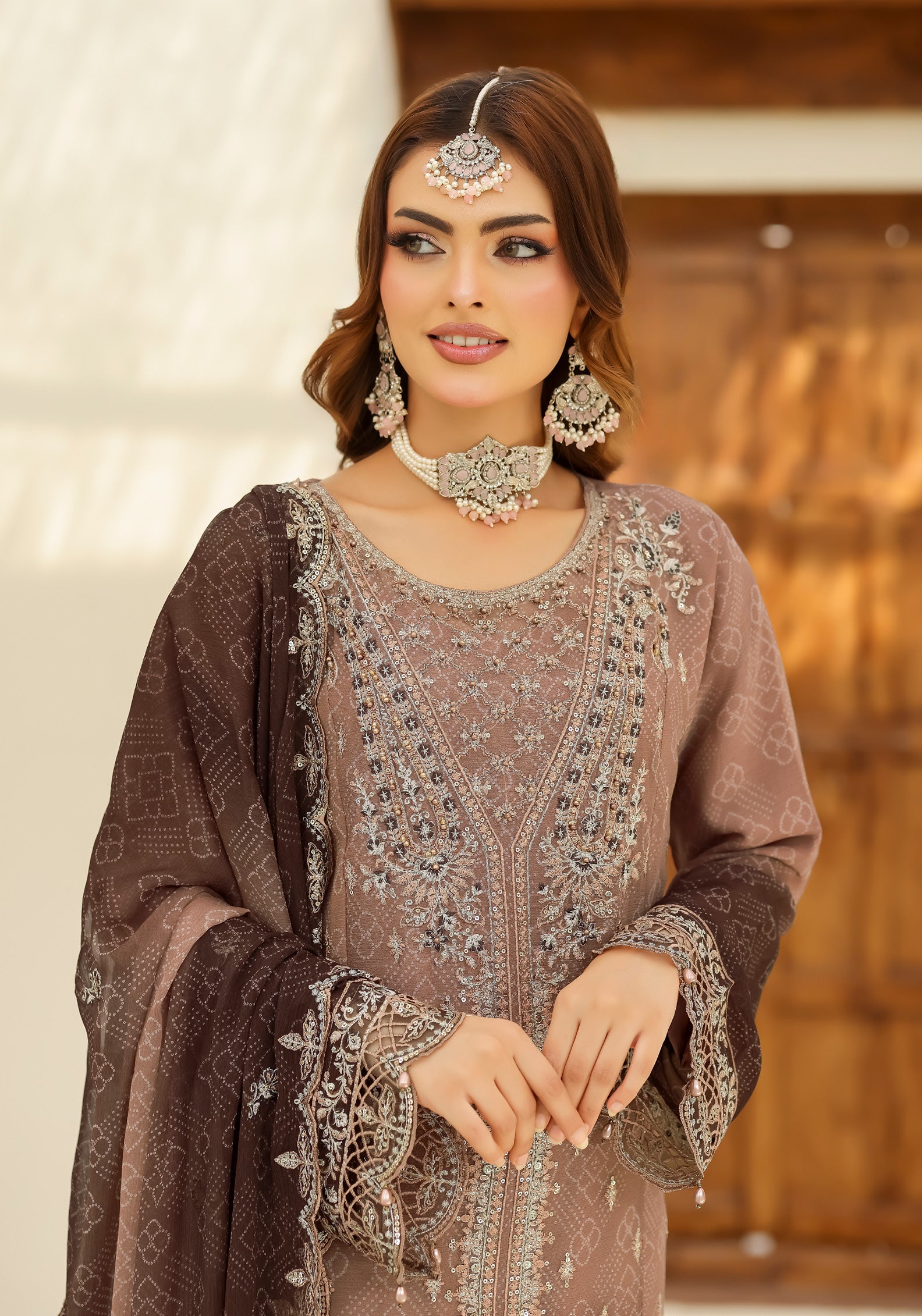 BIN HAMEED Luxurious-Embroidered Chiffon COLLECTION
