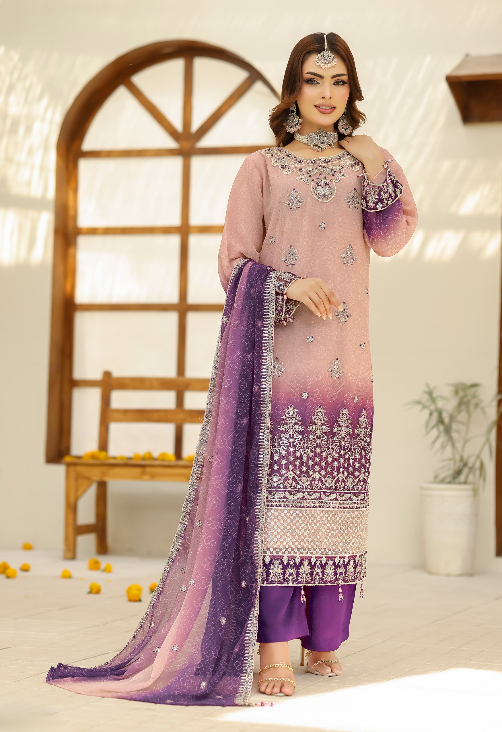 BIN HAMEED Luxurious-Embroidered Chiffon COLLECTION