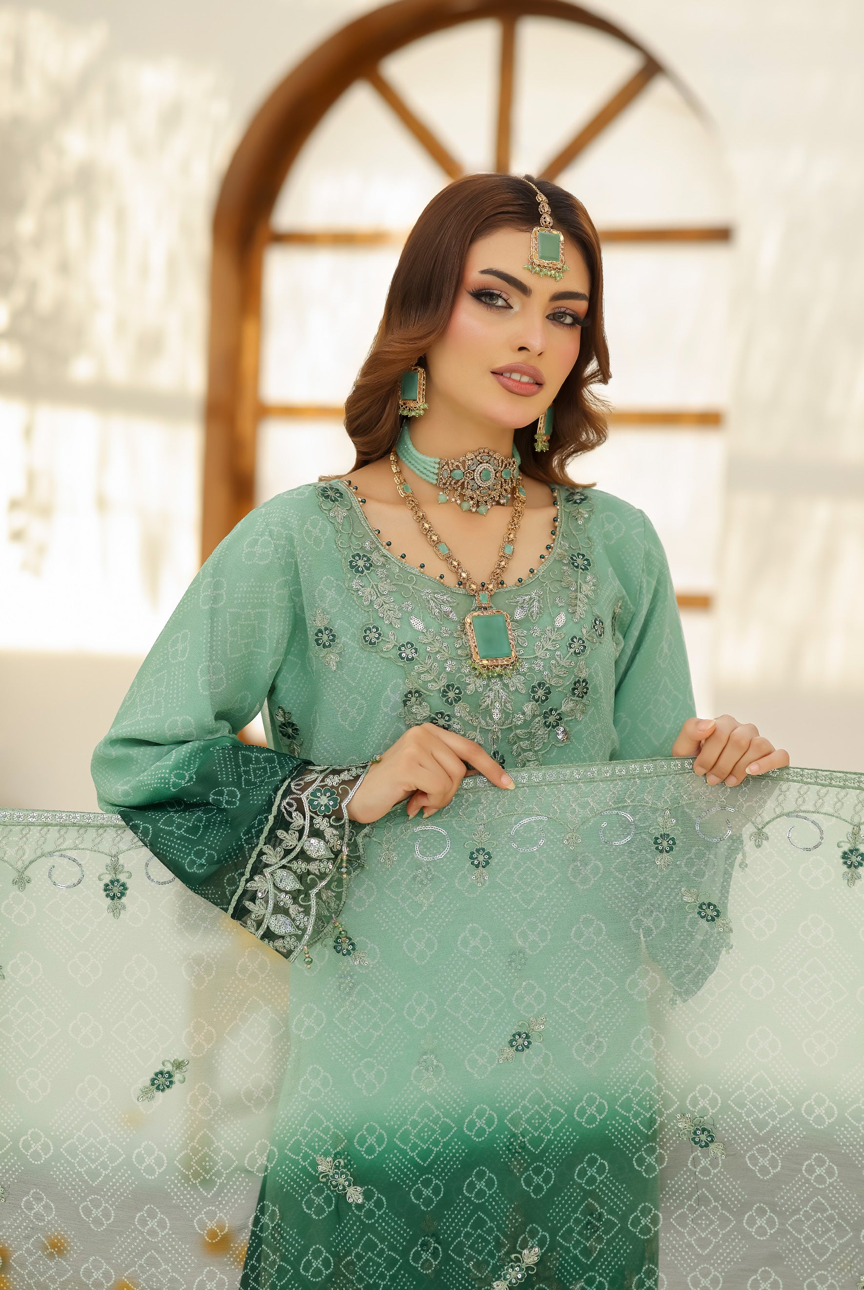 BIN HAMEED Luxurious-Embroidered Chiffon COLLECTION