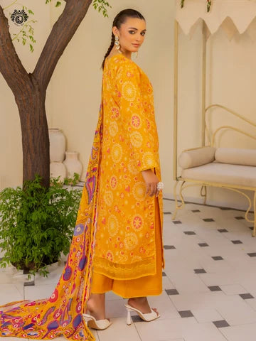 Gulljee Digital Printed Lawn Chicken kari 3 Piece Collection
