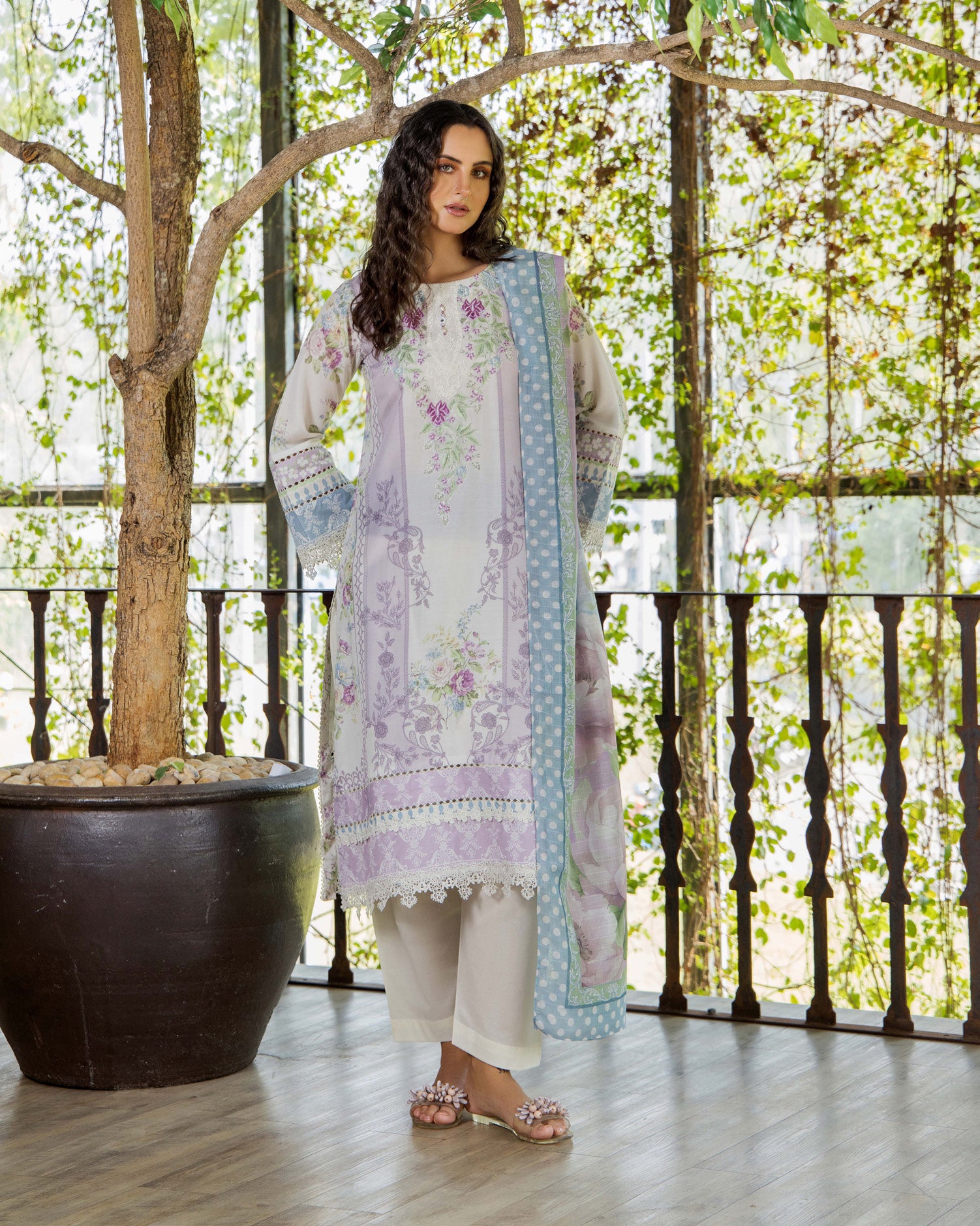 ADAN'S FLOURISH PRINT UNSTITCHED LAWN COLEECTION