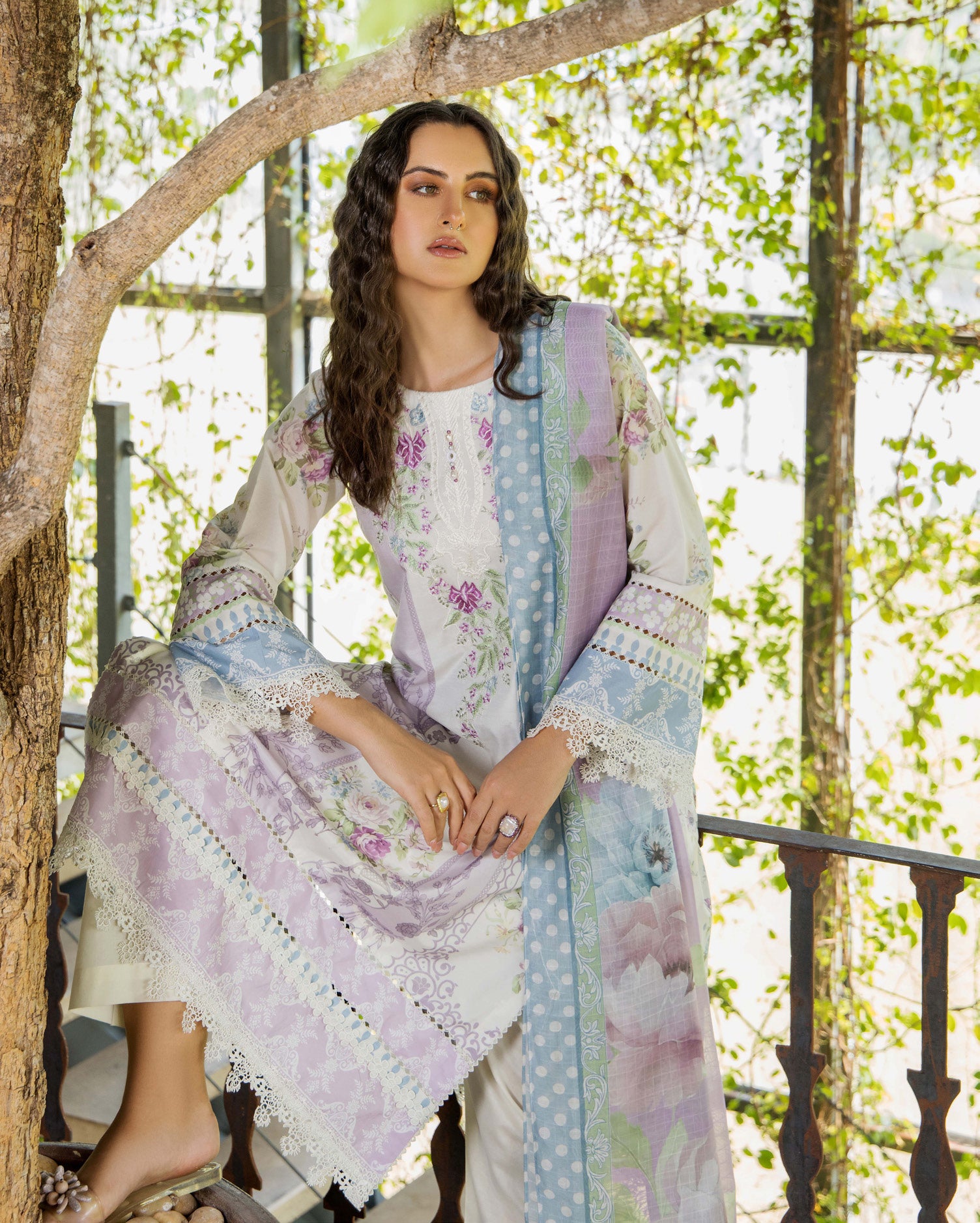 ADAN'S FLOURISH PRINT UNSTITCHED LAWN COLEECTION