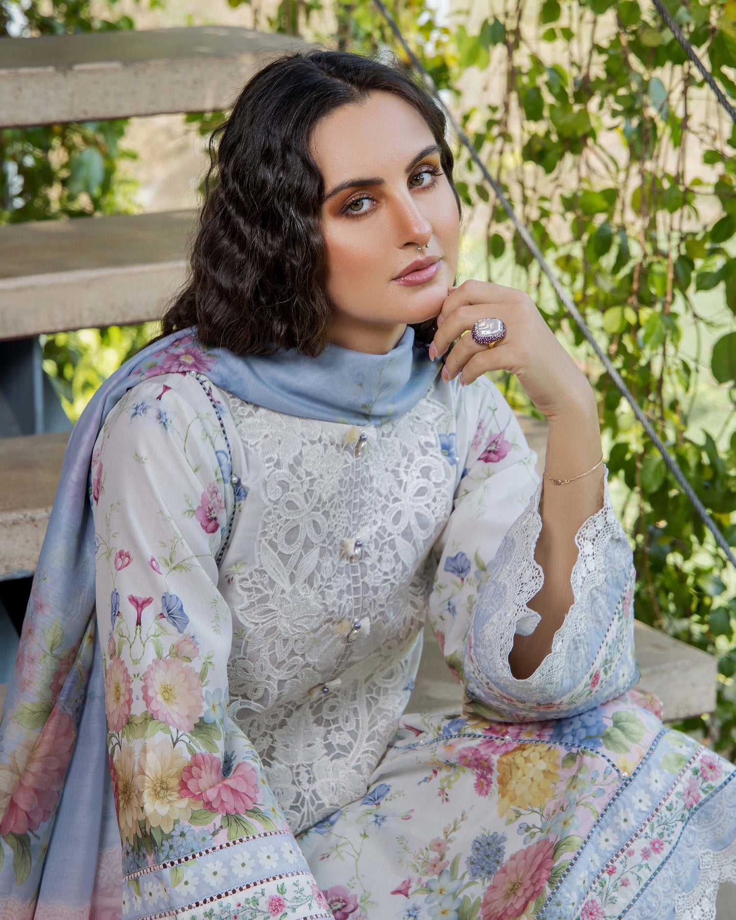 ADAN'S FLOURISH PRINT UNSTITCHED LAWN COLEECTION