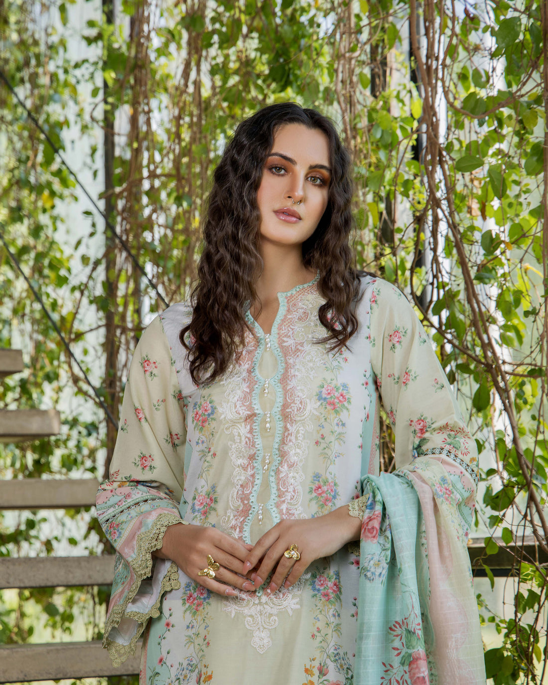ADAN'S FLOURISH PRINT UNSTITCHED LAWN COLEECTION