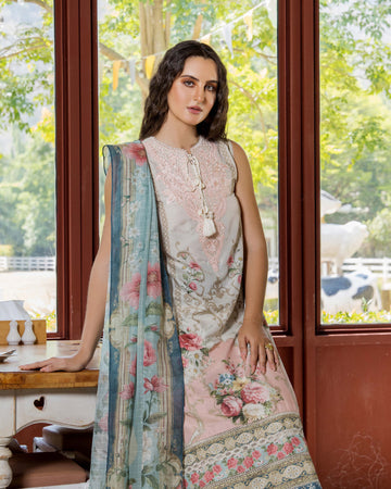 ADAN'S FLOURISH PRINT UNSTITCHED LAWN COLEECTION