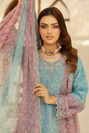 BIN HAMEED Luxurious-Embroidered Chiffon COLLECTION
