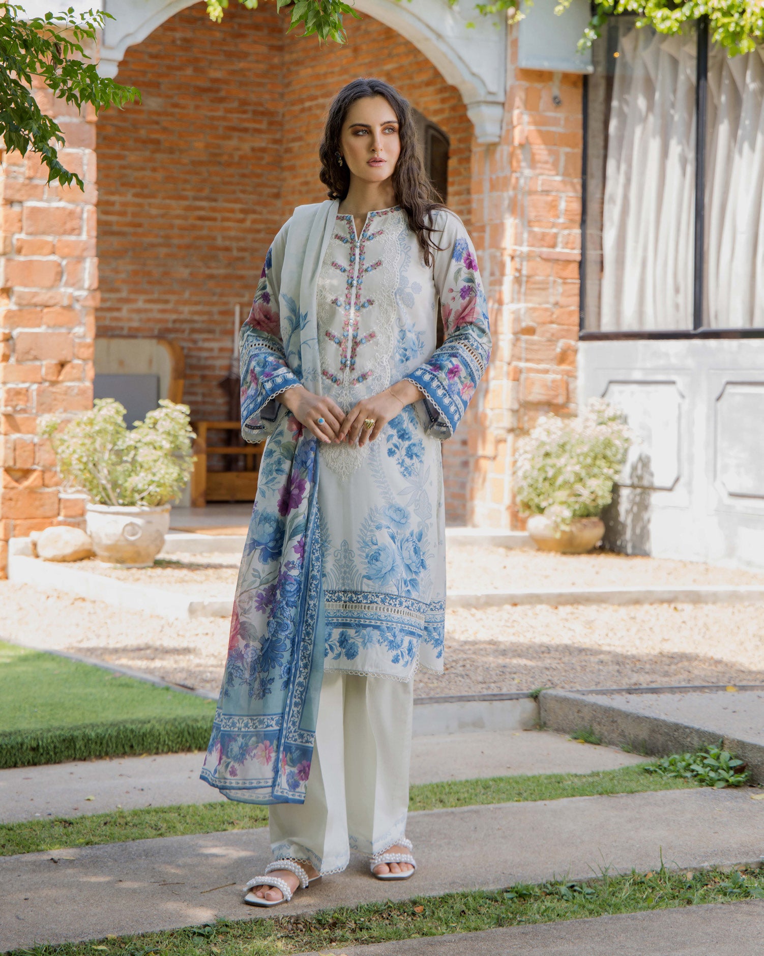 ADAN'S FLOURISH PRINT UNSTITCHED LAWN COLEECTION