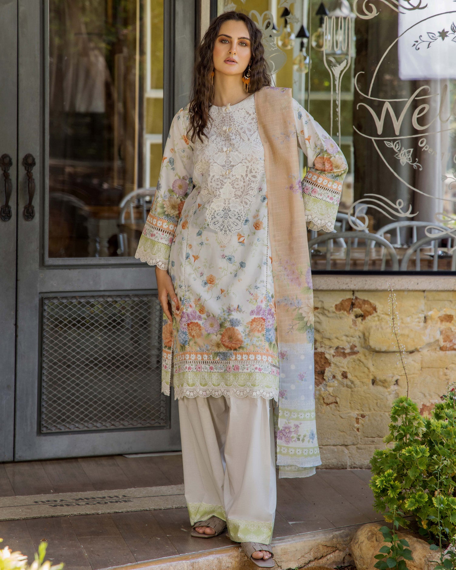 ADAN'S FLOURISH PRINT UNSTITCHED LAWN COLEECTION