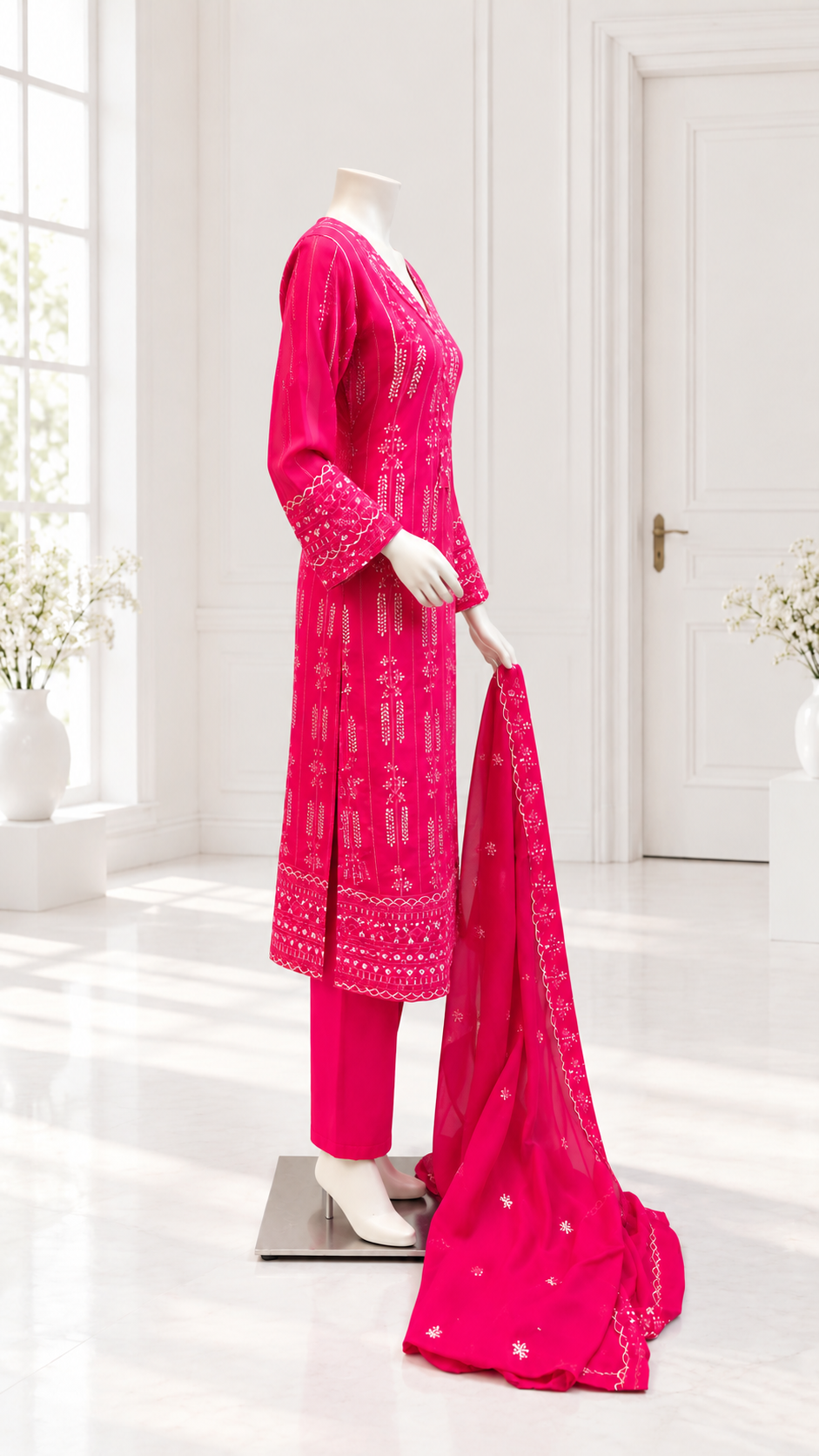 Rang Nagar Embroidered Chiffon Collection By NUR