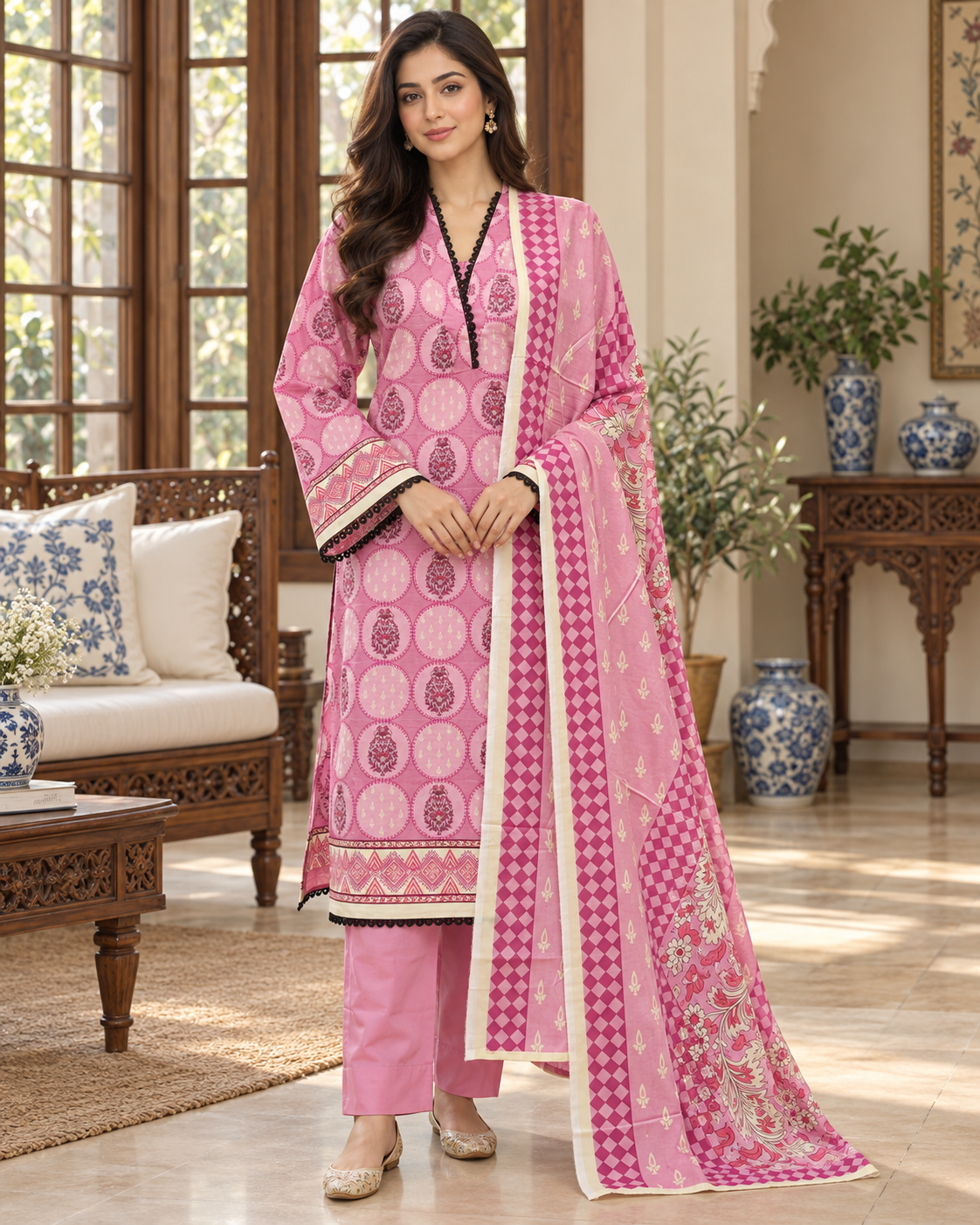 New Ready Made Digital Printed Suit From The Brand Bin Saeed