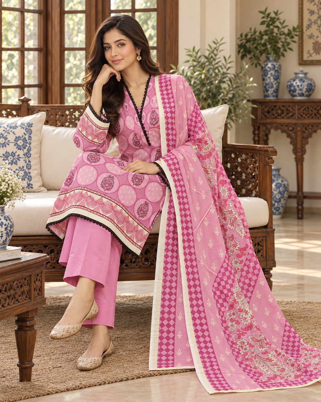 New Ready Made Digital Printed Suit From The Brand Bin Saeed