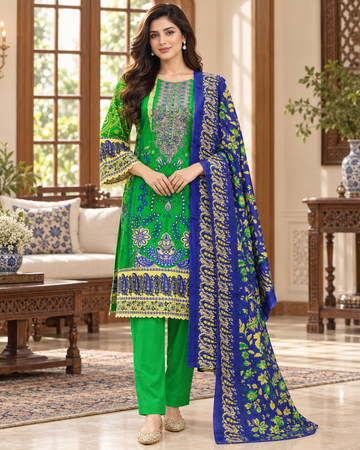 New Ready Made Embroidered Suit From The Brand Bin Saeed
