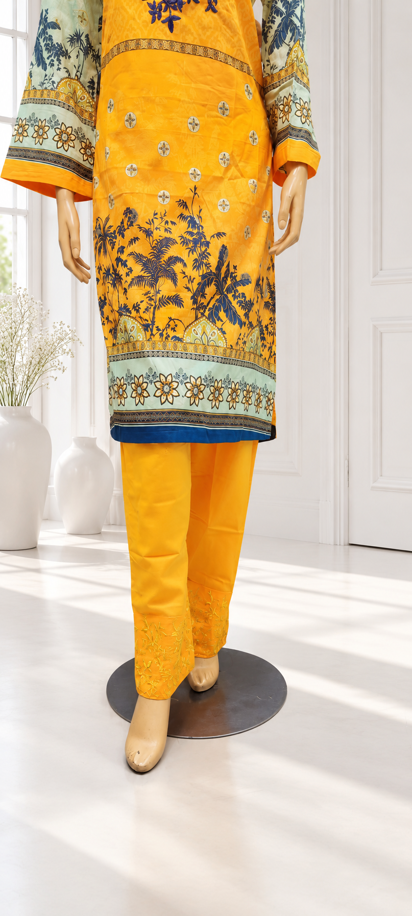 New Ready Made Embroidered Suit From The Brand Bin Saeed