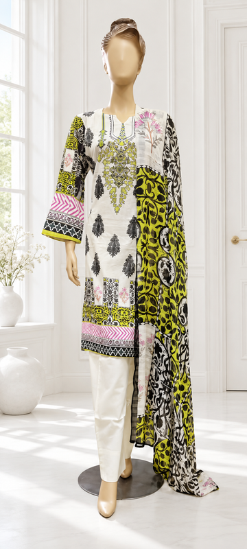 New Ready Made Digital Printed Suit From The Brand Bin Saeed