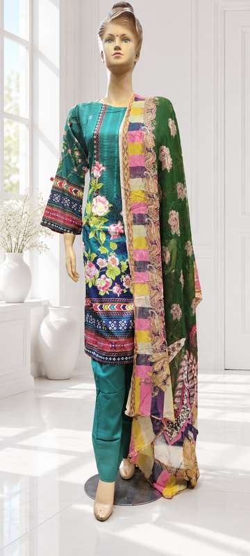 New Ready Made Digital Printed Suit From The Brand Bin Saeed