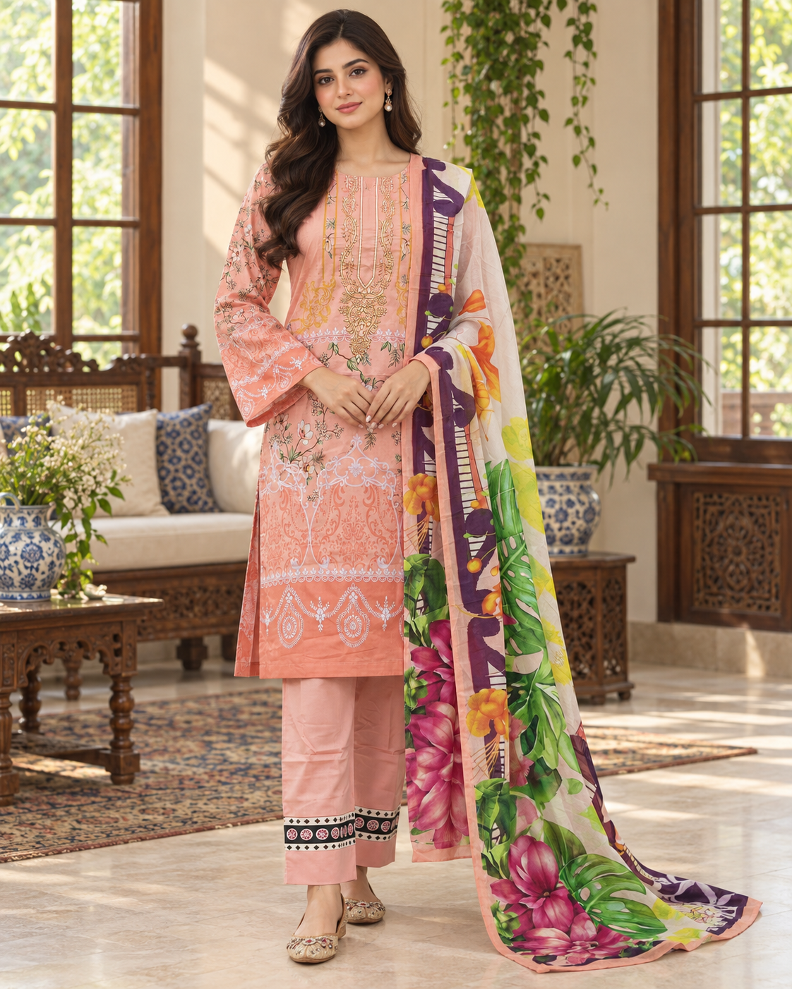 New Ready Made Digital Printed Suit From The Brand Bin Saeed
