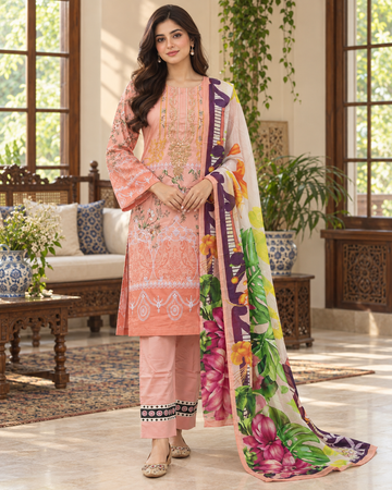 New Ready Made Digital Printed Suit From The Brand Bin Saeed