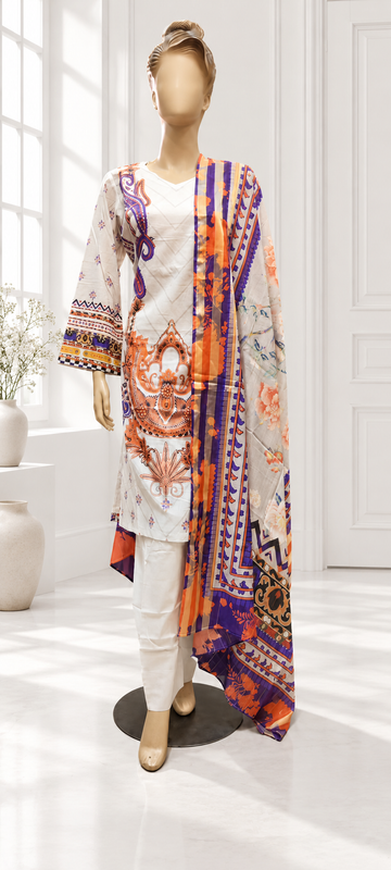 New Ready Made Digital Printed Suit From The Brand Bin Saeed