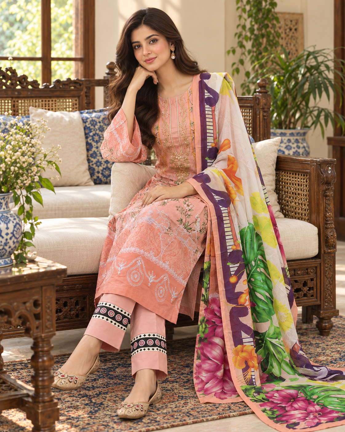 New Ready Made Digital Printed Suit From The Brand Bin Saeed