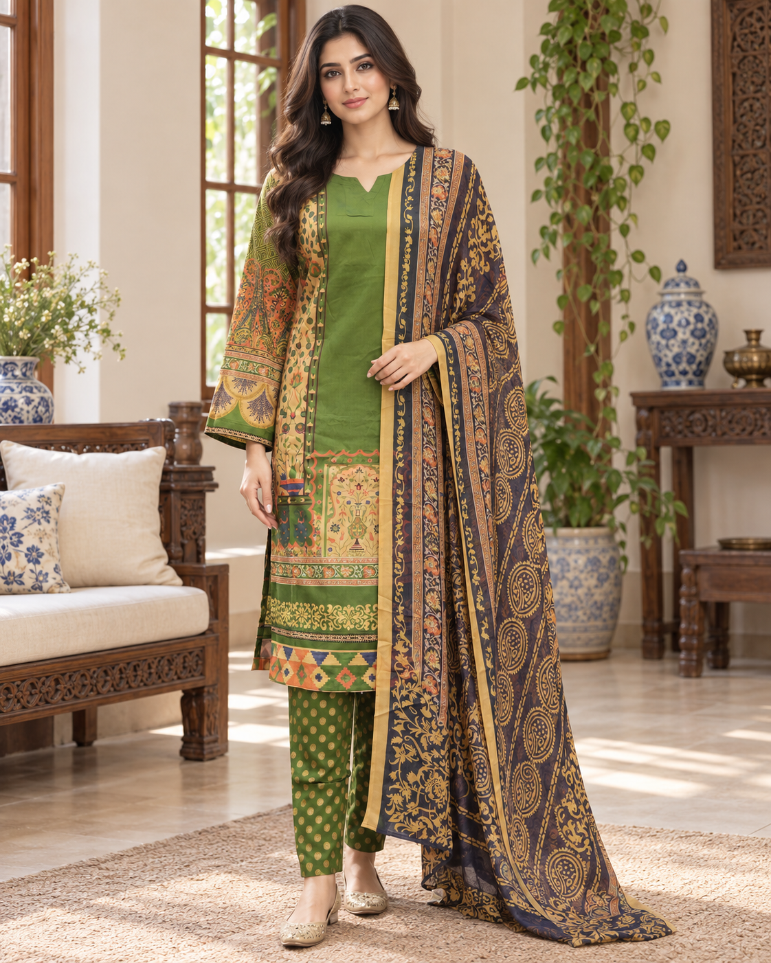 New Ready Made Digital Printed Suit From The Brand Bin Saeed