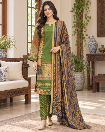 New Ready Made Digital Printed Suit From The Brand Bin Saeed