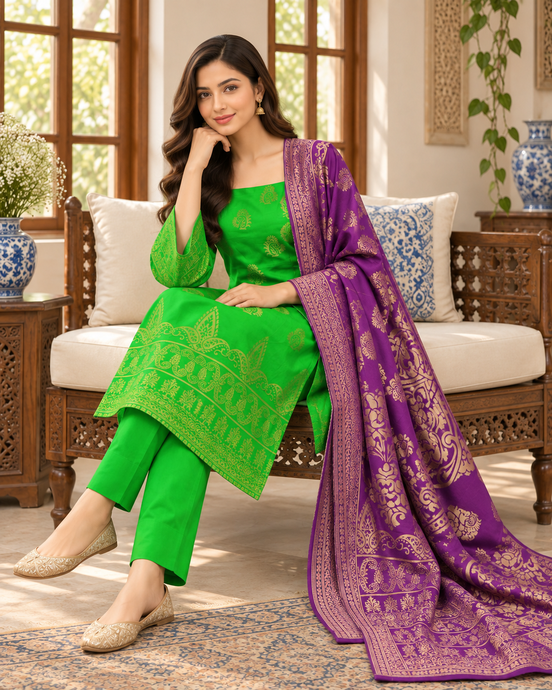 New Ready Made Digital Printed Suit From The Brand Bin Saeed