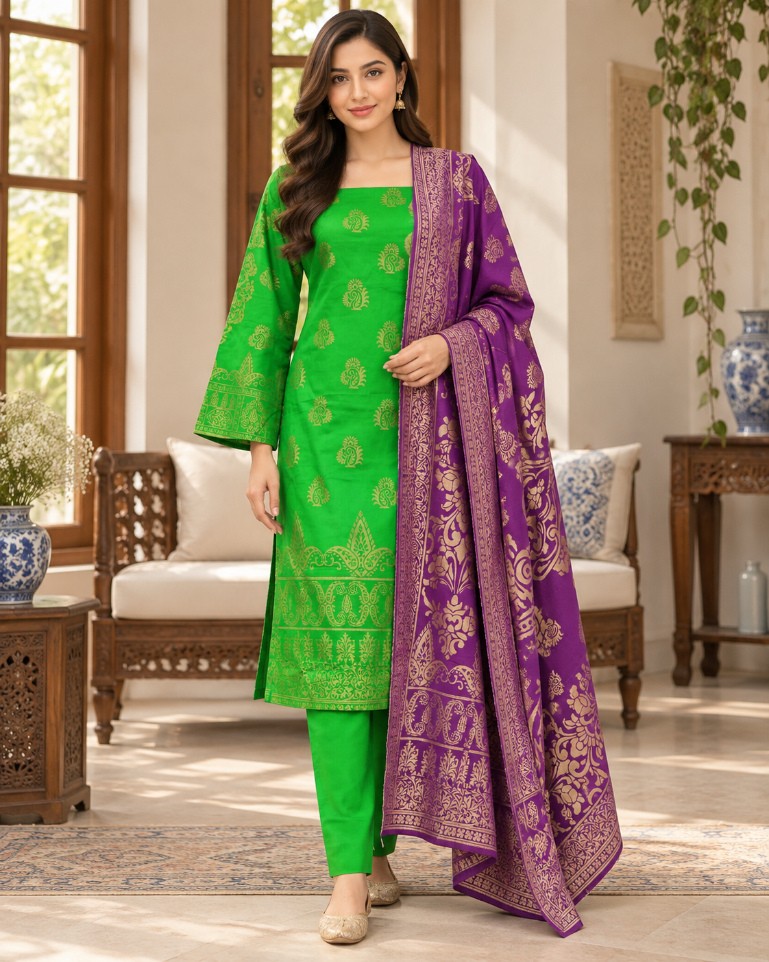 New Ready Made Digital Printed Suit From The Brand Bin Saeed