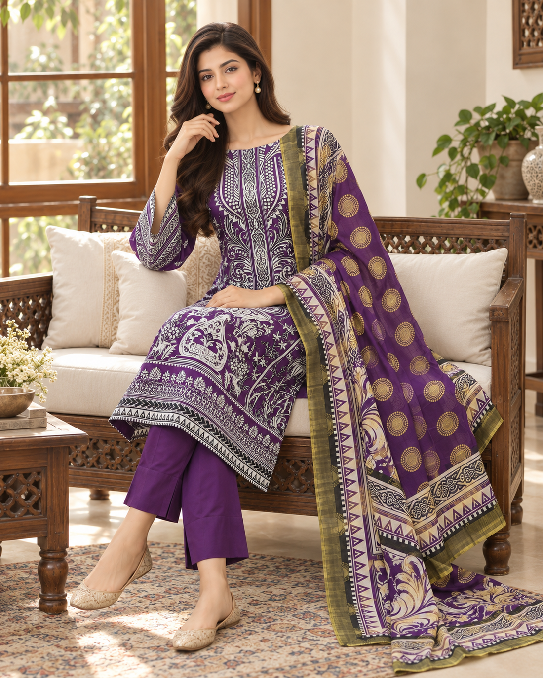 New Ready Made Digital Printed Suit From The Brand Bin Saeed