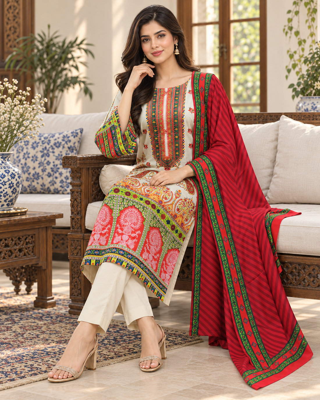 Bint-e-Noor Attractive Elegant Embroidered Cotton 3psc Collection