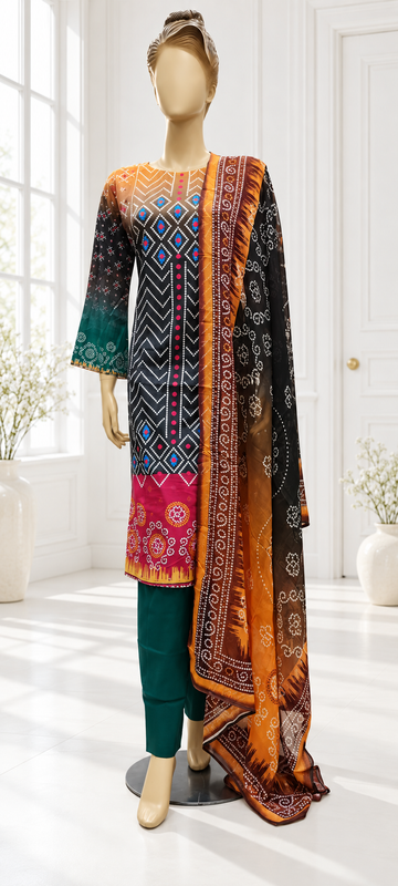 Bint-e-Noor Attractive Elegant Digital Printed Cotton 3psc Collection