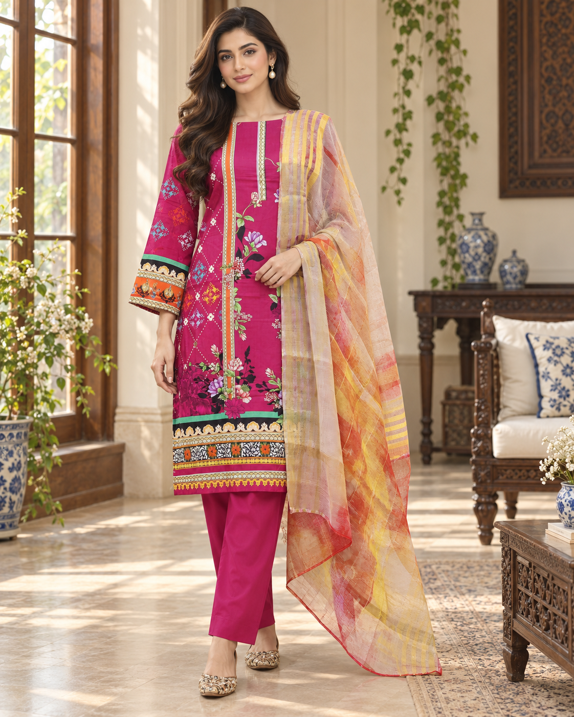 Bint-e-Noor Attractive Elegant Digital Print Cotton 3psc Collection