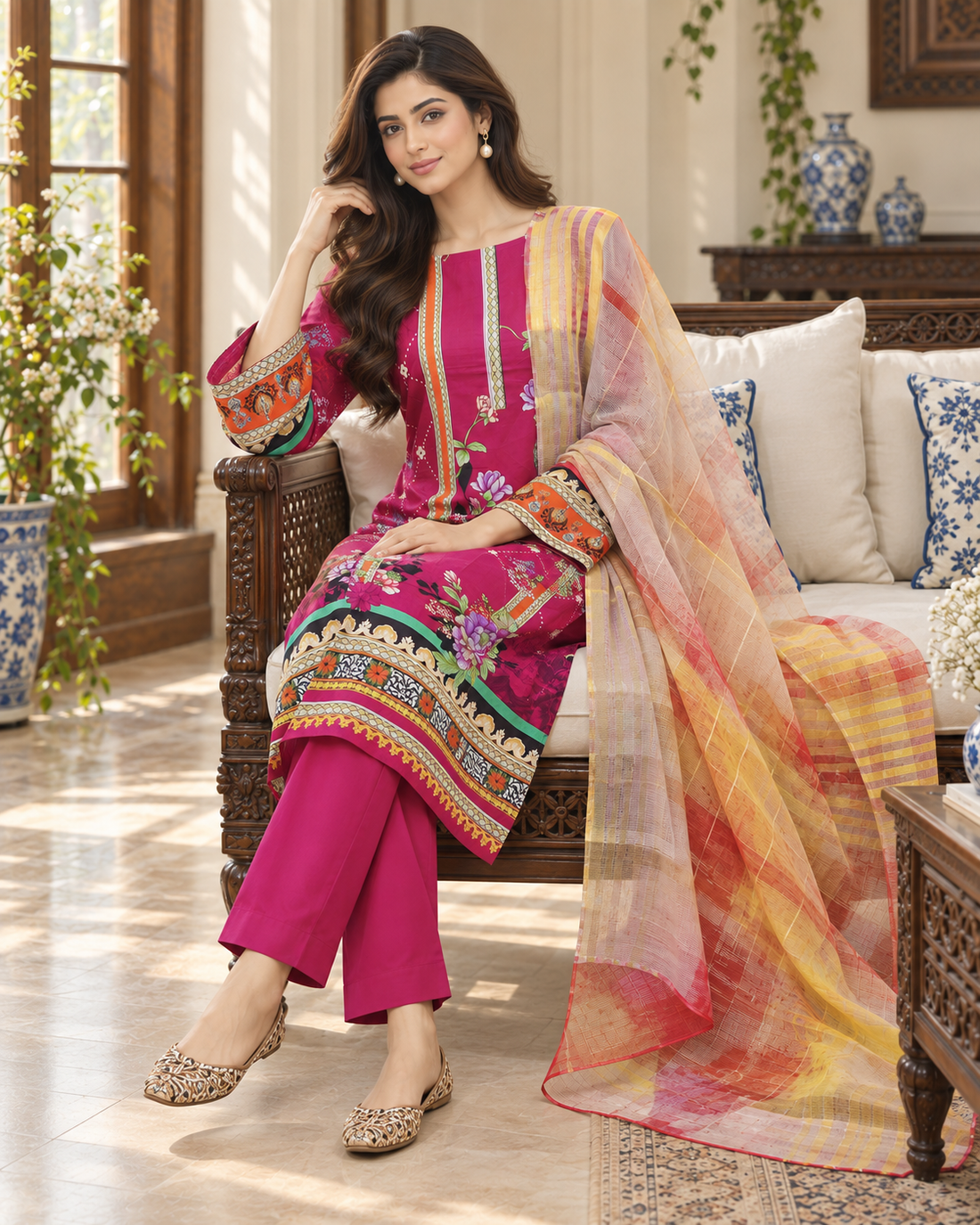 Bint-e-Noor Attractive Elegant Digital Print Cotton 3psc Collection