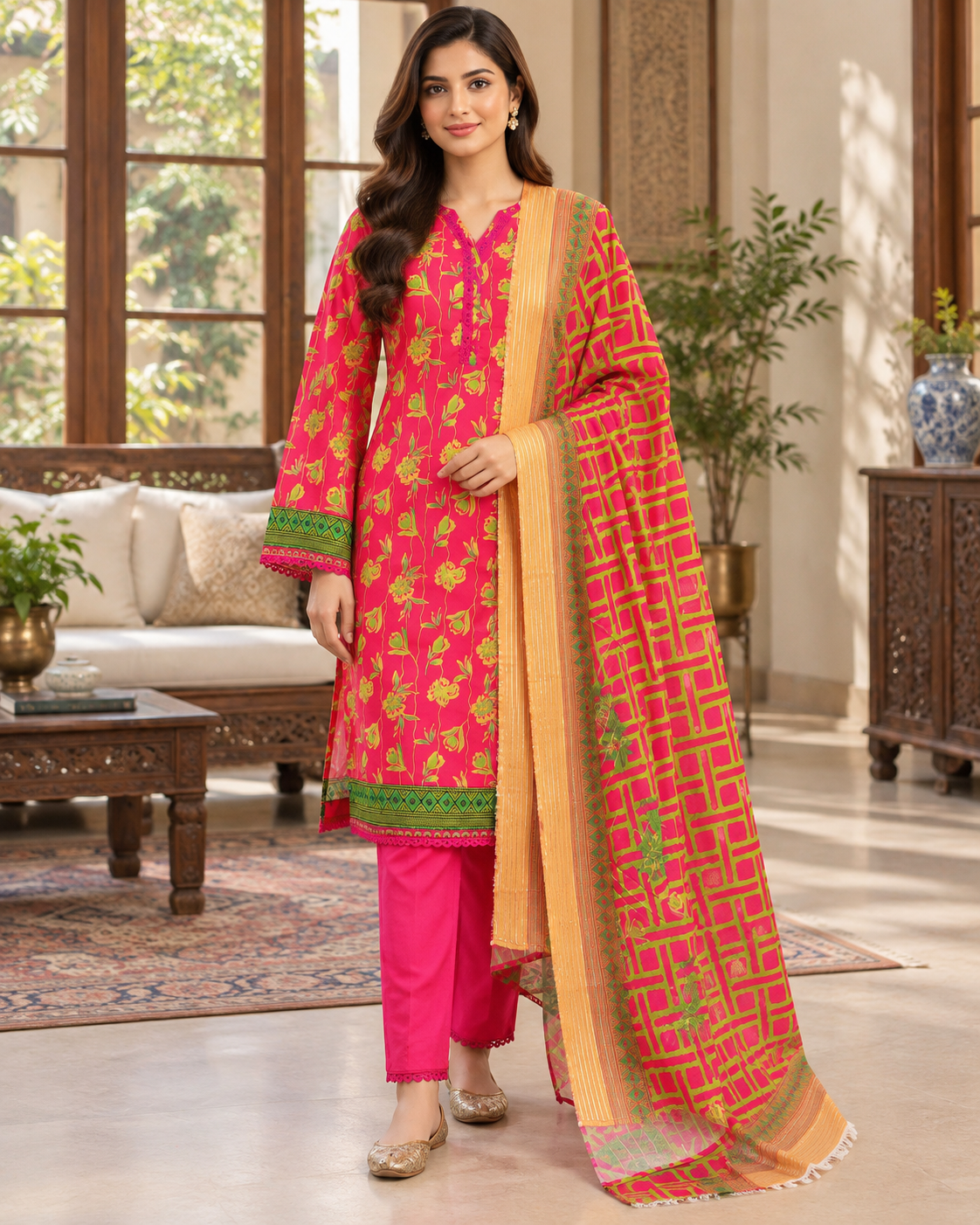 Bint-e-Noor Attractive Elegant Digital Printed Cotton 3psc Collection