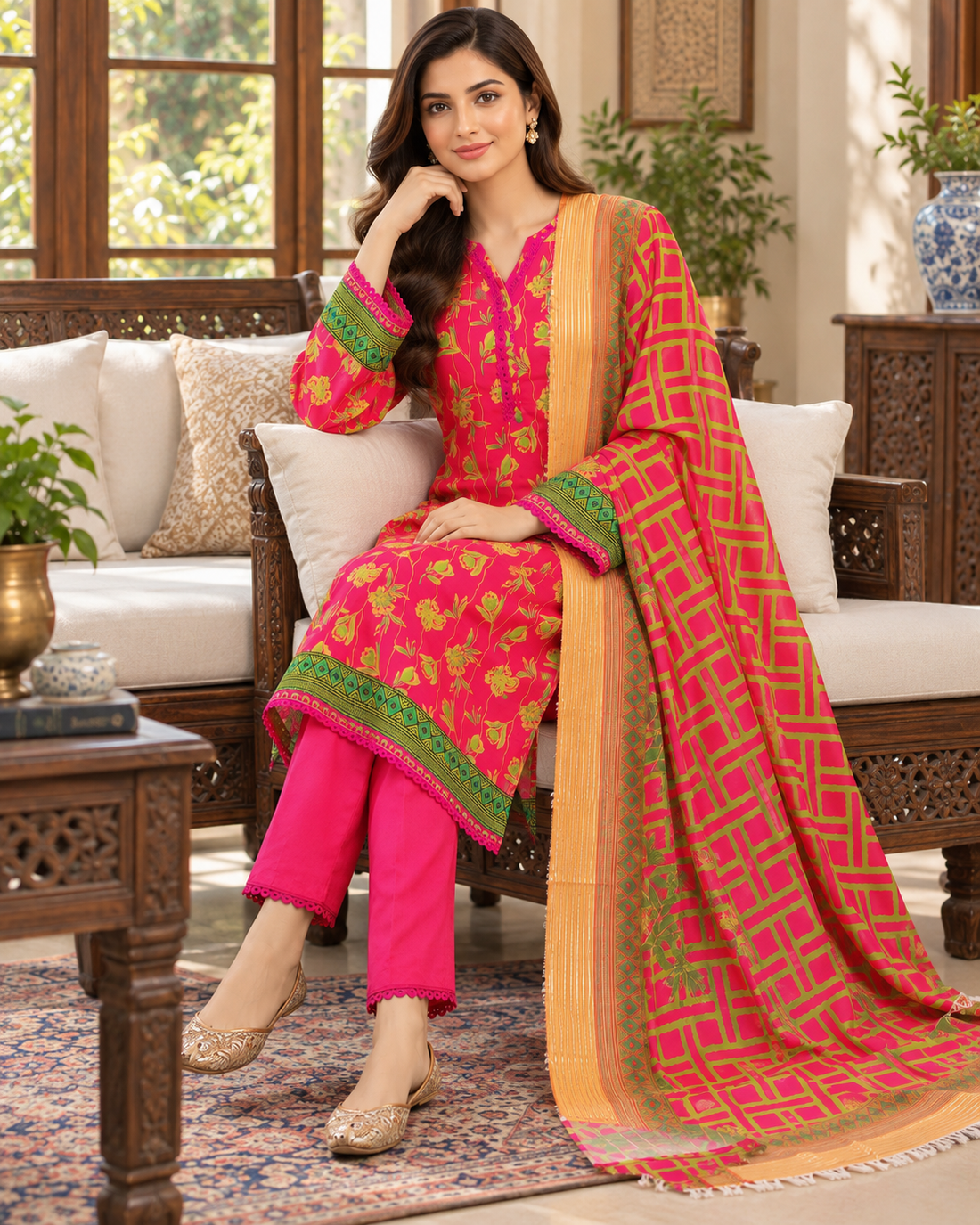 Bint-e-Noor Attractive Elegant Digital Printed Cotton 3psc Collection