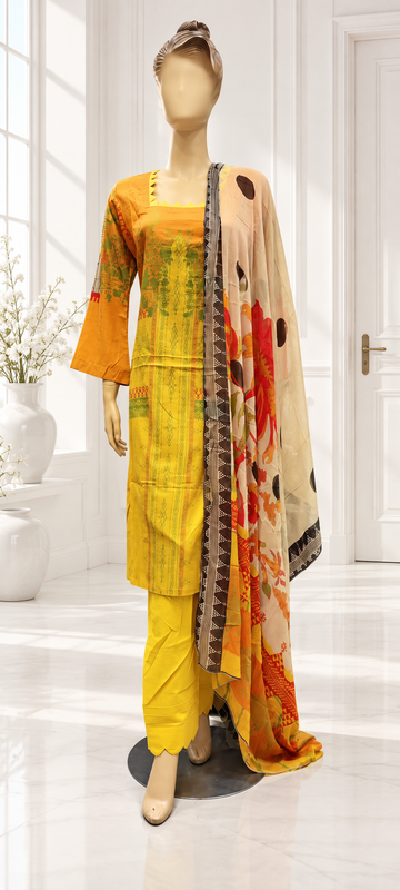 Bint-e-Noor Attractive Elegant Digital Print Cotton 3psc Collection