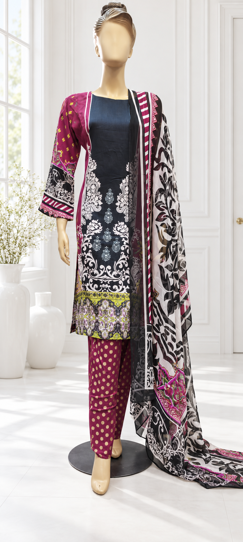 Bint-e-Noor Attractive Elegant Digital Print Cotton 3psc Collection