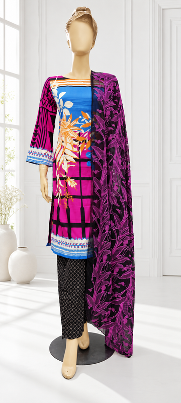 Bint-e-Noor Attractive Elegant Digital Print Cotton 3psc Collection