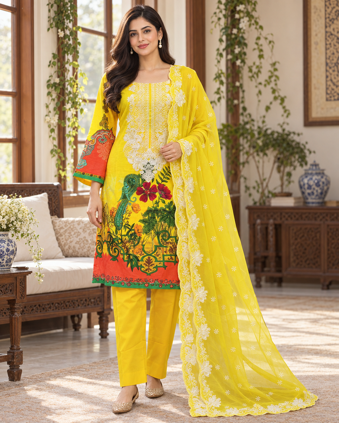 Bint-e-Noor Attractive Elegant Digital Print Cotton 3psc Collection